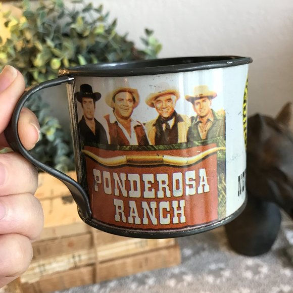 vintage Ponderosa tin cup